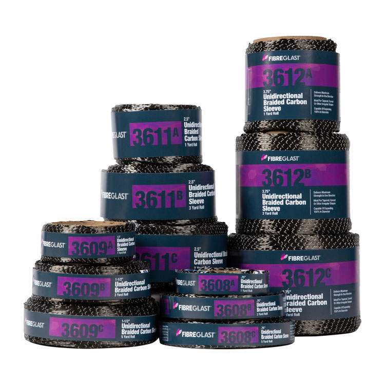 Product Image of Unidirectional Carbon Fiber Sleeves