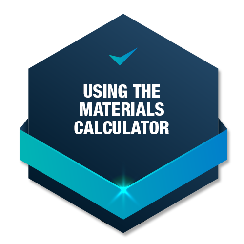 Using the Materials Calculator