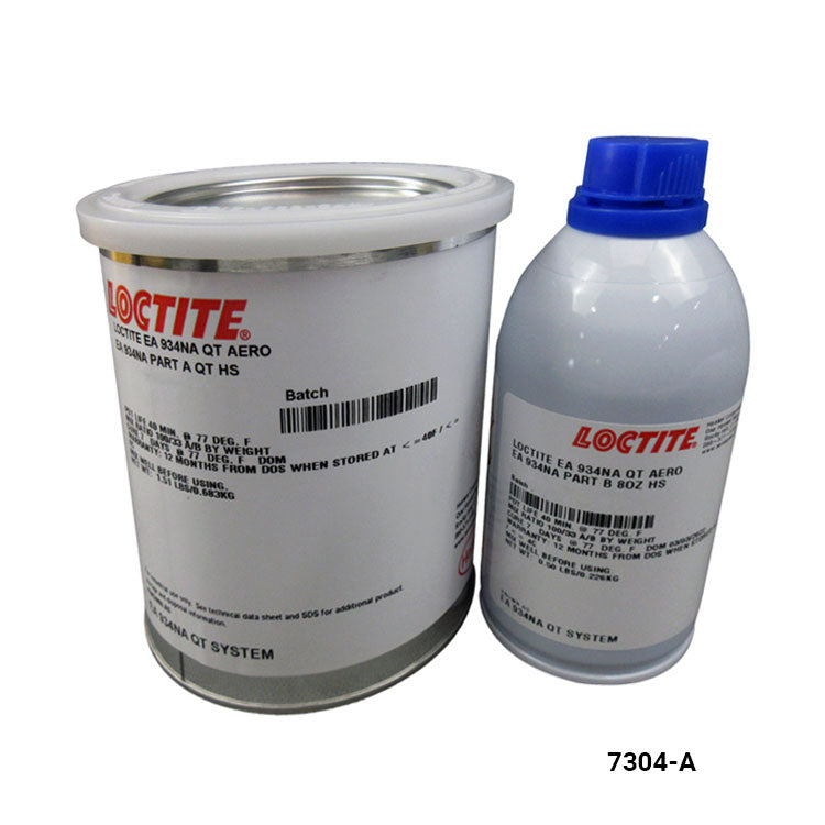 Two containers of Loctite adhesive on a white background