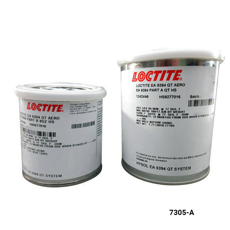 Two containers of Loctite adhesive on a white background