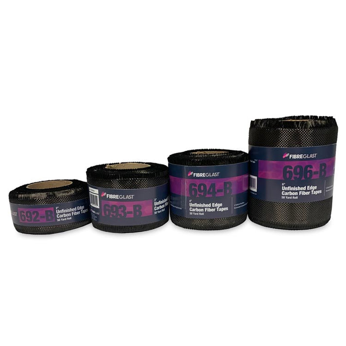 Carbon Fiber Tape Plain Weave | Unfinished Edges | Fibre Glast